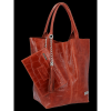 Bőr táska shopper bag Vittoria Gotti barna B15